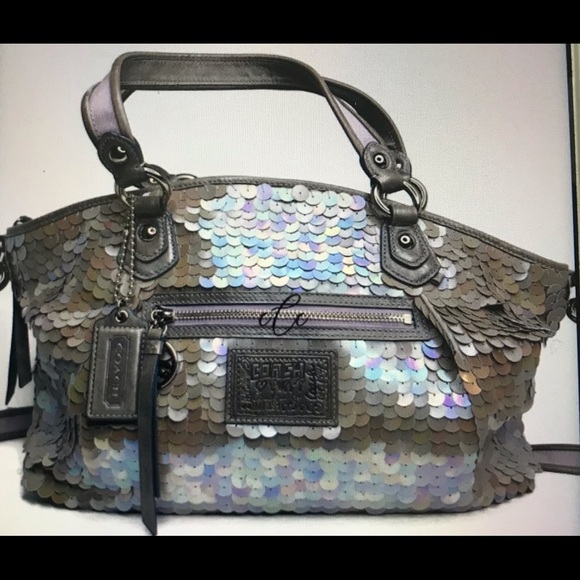 Coach sequin mermaid poppy rocker purse 17046 - Picture 2 of 9